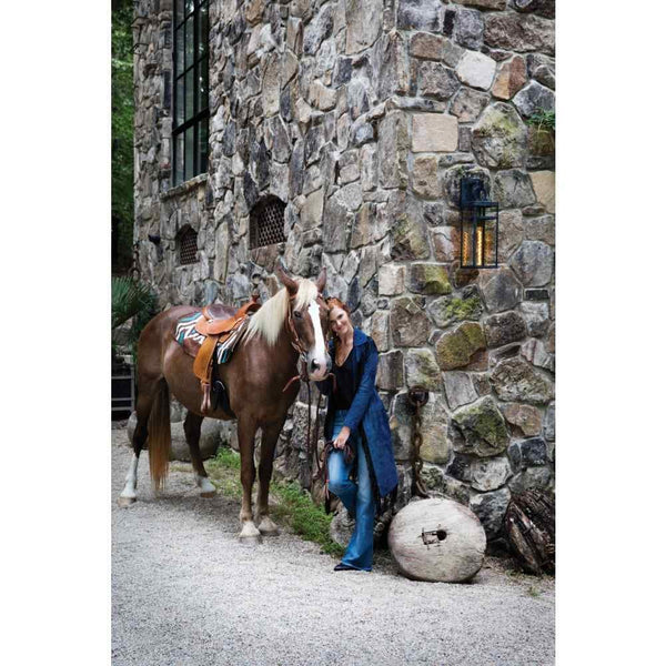 Porter 7" One Light Large Wall Mount Lantern, Aged Zinc