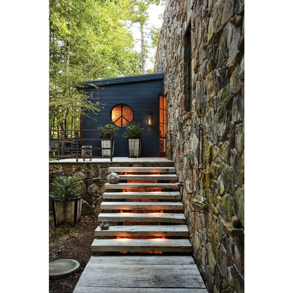 Porter 7" One Light Large Wall Mount Lantern, Aged Zinc