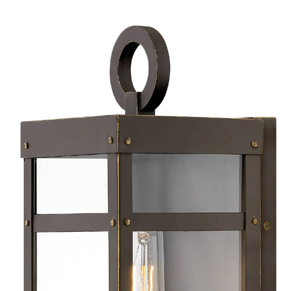 Porter 5" One Light Small Wall Mount Lantern, Oil Rubbed Bronze