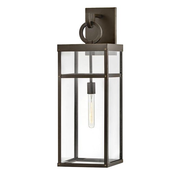 Porter 9" One Light Large Wall Mount Lantern, Oil Rubbed Bronze