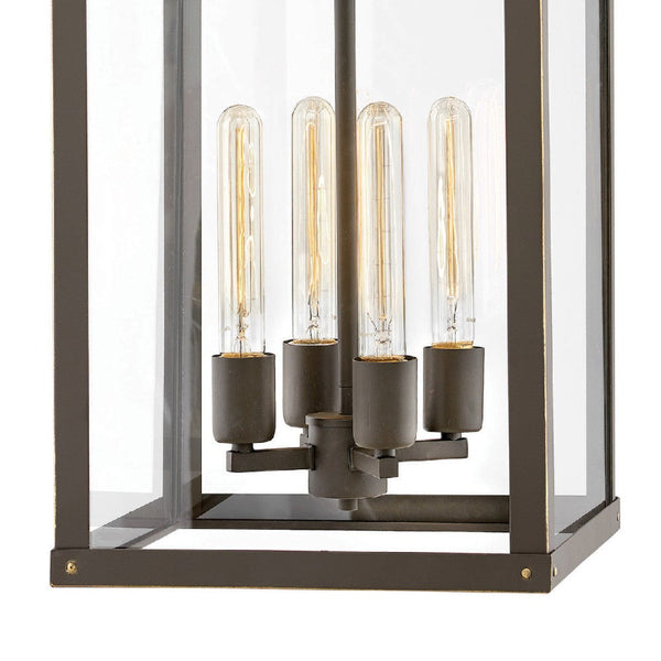 Porter 12" Four Lights Medium Single Tier, Oil Rubbed Bronze