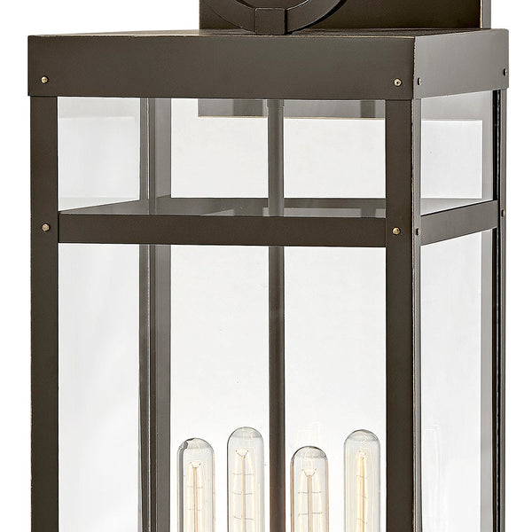 Porter 12" Four Lights Extra Large Wall Mount Lantern, Oil Rubbed Bronze