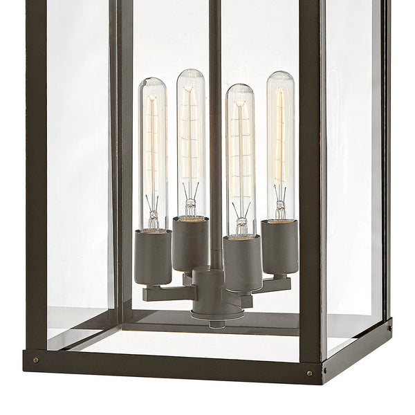 Porter 12" Four Lights Extra Large Wall Mount Lantern, Oil Rubbed Bronze