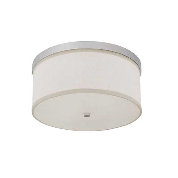 Addison 15.75" Three Light Flush Mount, Matte Nickel