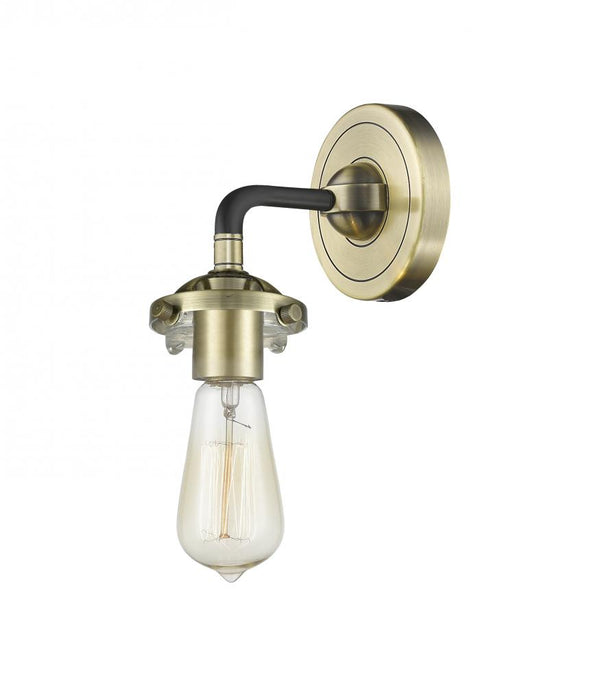 Brasserie 6" One Light Sconce, Black Antique Brass