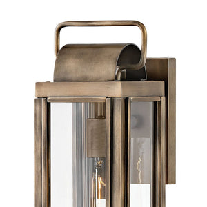 Lumen 5" One Light Large Wall Mount Lantern, Burnished Bronze
