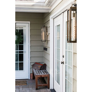 Lumen 5" One Light Large Wall Mount Lantern, Burnished Bronze