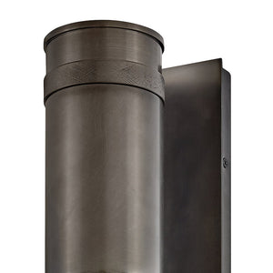 Zeta 5" Two Lights Medium Wall Mount Lantern, Black Oxide