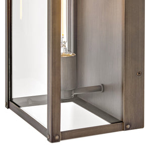 Kona 7" One Light Medium Wall Mount Lantern, Burnished Bronze