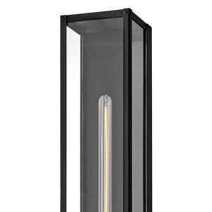 Kona 6" One Light Large Wall Mount Lantern, Black