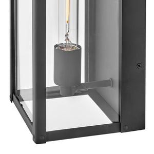 Kona 6" One Light Large Wall Mount Lantern, Black