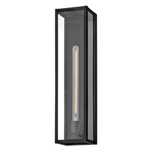 Kona 6" One Light Large Wall Mount Lantern, Black