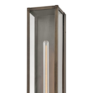 Kona 6" One Light Large Wall Mount Lantern, Burnished Bronze