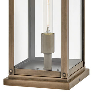 Kona 7" One Light Medium Pier Mount Lantern, Burnished Bronze