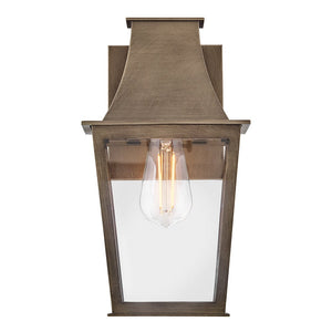 Alloy 7" One Light Small Wall Mount Lantern, Burnished Bronze