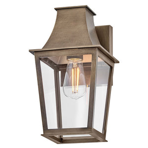 Alloy 7" One Light Small Wall Mount Lantern, Burnished Bronze