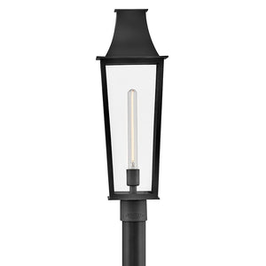 Alloy 8" One Light Large Post Top Lantern, Black