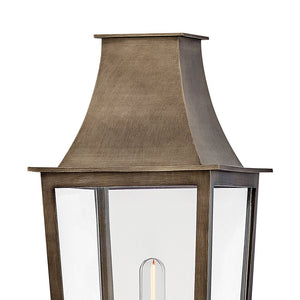 Alloy 8" One Light Large Post Top Lantern, Burnished Bronze