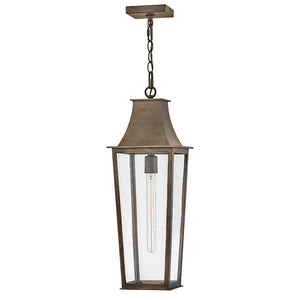 Alloy 8" One Light Large Hanging Lantern, Burnished Bronze