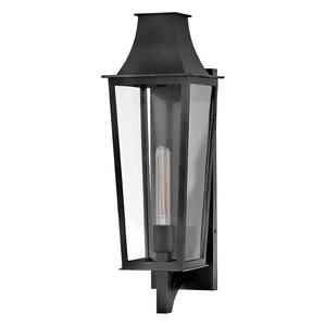 Alloy 7" One Light Large Wall Mount Lantern, Black