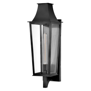 Alloy 8" One Light Large Wall Mount Lantern, Black