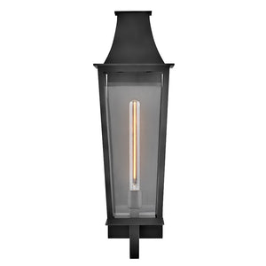 Alloy 8" One Light Large Wall Mount Lantern, Black