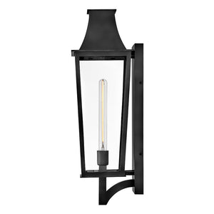 Alloy 8" One Light Large Wall Mount Lantern, Black