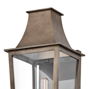 Alloy 8" One Light Large Wall Mount Lantern, Burnished Bronze