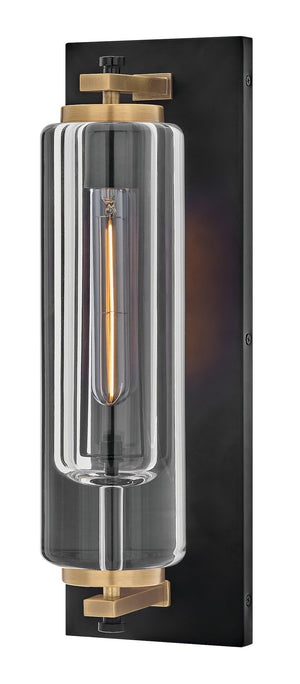 Glaze 6" One Light Medium Wall Mount Lantern, Black