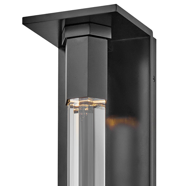 Cecily 5" Medium Wall Mount Lantern, Black