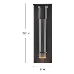 Cecily 5" Medium Wall Mount Lantern, Black