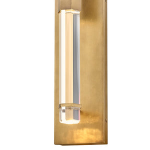 Cecily 5" Medium Wall Mount Lantern, Heritage Brass