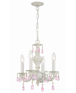 Maison Parisienne 13.5'' Four Light Mini Crystal Chandelier, Antique White Rose Hand Cut Crystal - Main Product Image.jpg