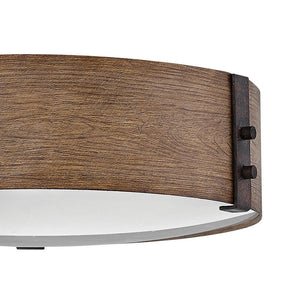 Cipher 15" Three Lights Medium Flush Mount, Sequoia