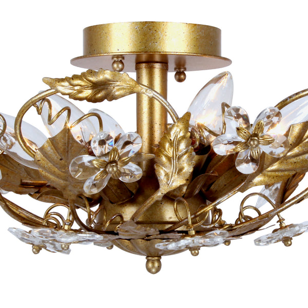Maison Parisienne 16'' Six Light Semi Flush Mount, Gold Leaf - Alternate Product Image 2.jpg