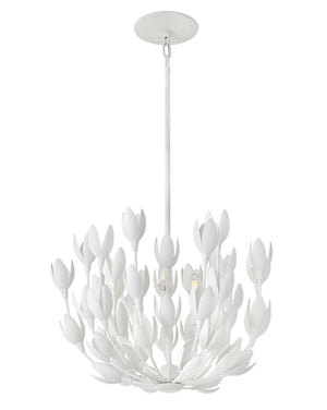 Flora 20" Three Lights Medium Convertible Semi-Flush Mount, Textured Plaster