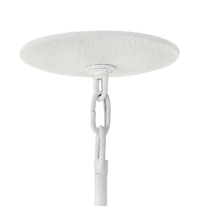 Flora 20" Three Lights Medium Convertible Semi-Flush Mount, Textured Plaster