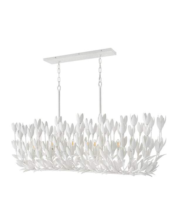 Flora 60" Ten Lights Large Linear, Textured Plaster