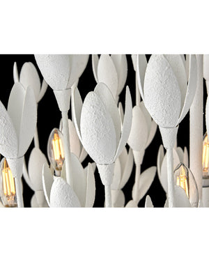Flora 60" Ten Lights Large Linear, Textured Plaster