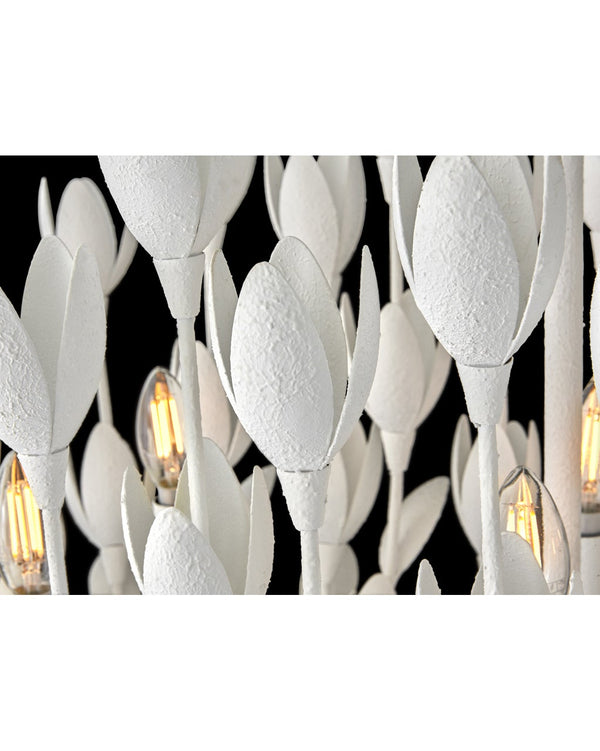 Flora 60" Ten Lights Large Linear, Textured Plaster