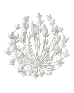 Flora 26" Six Lights Medium Multi Tier Chandelier, Textured Plaster