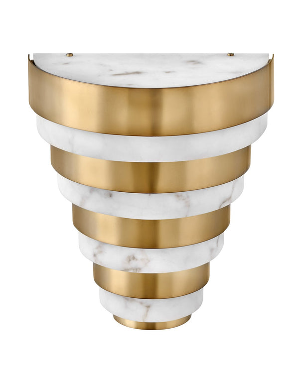 Echelon 12" Medium LED Sconce, Heritage Brass