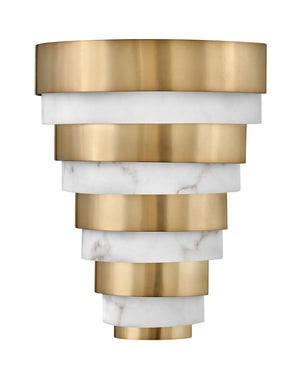 Echelon 12" Medium LED Sconce, Heritage Brass