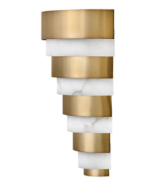 Echelon 12" Medium LED Sconce, Heritage Brass