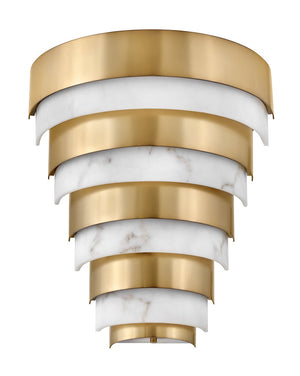 Echelon 12" Medium LED Sconce, Heritage Brass
