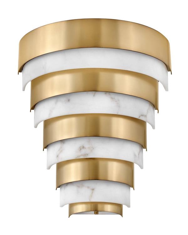 Echelon 12" Medium LED Sconce, Heritage Brass