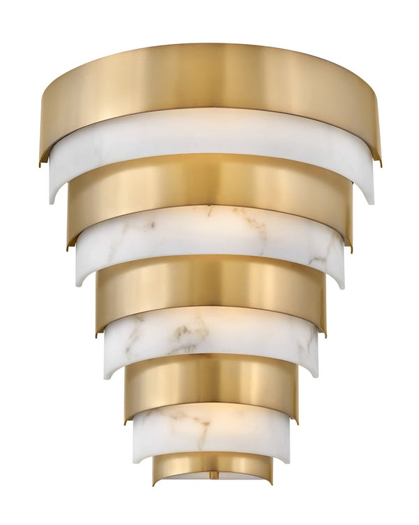 Echelon 12" Medium LED Sconce, Heritage Brass