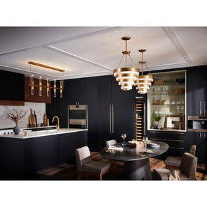 Echelon 18" Four Lights Large Pendant, Heritage Brass
