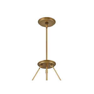 Echelon 27" Eight Lights Medium Multi Tier Chandelier, Heritage Brass