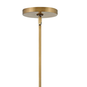 Skye 18" Three Lights Large Pendant, Heritage Brass / Clear Glass